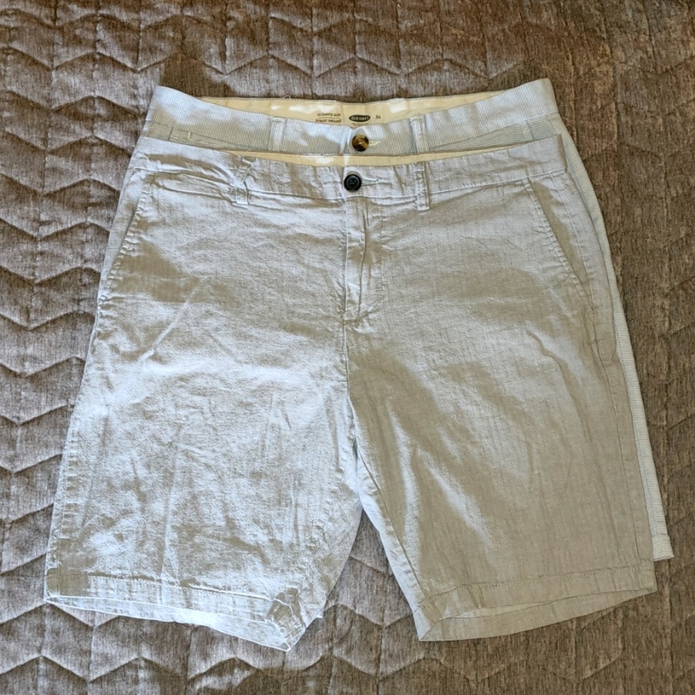 Ultimare Slim Cotton and Linen Blend Shorts Bundle